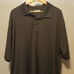 Ben Hogan Grey Short Sleeve Collared Shirt 2XL